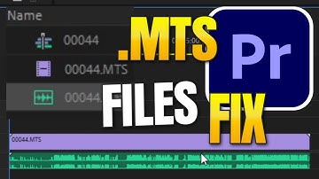 Fix MTS Audio in Premiere Pro importing without audio