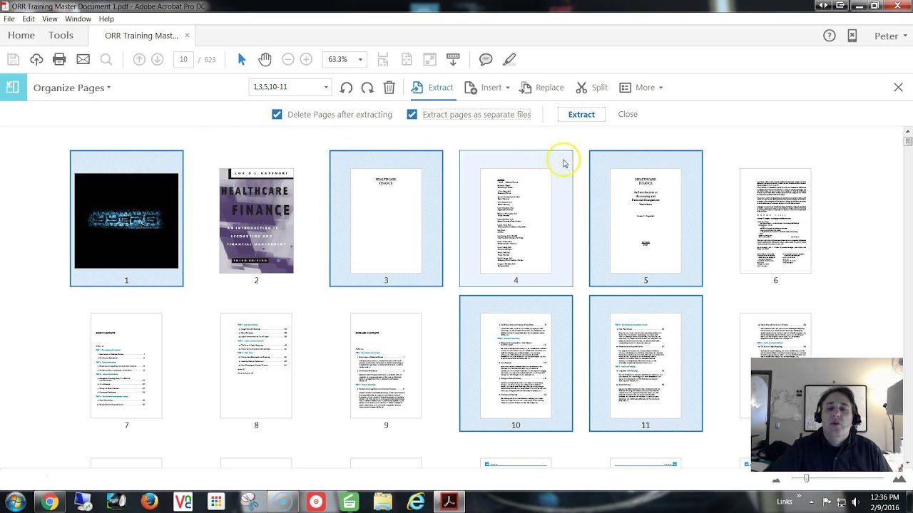 extract pages from pdf adobe reader dc