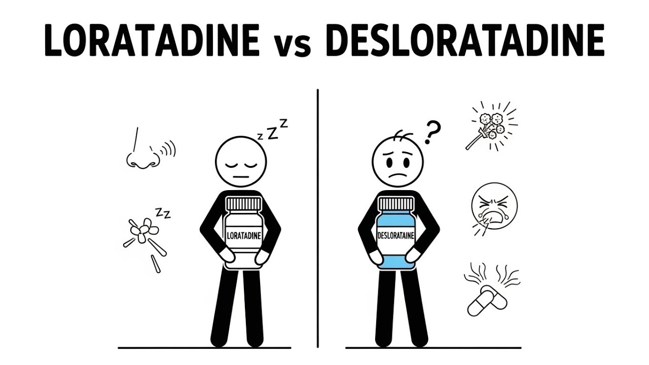 Loratadine vs Desloratadine: What’s the REAL Difference? | Fast & Clear Explanation