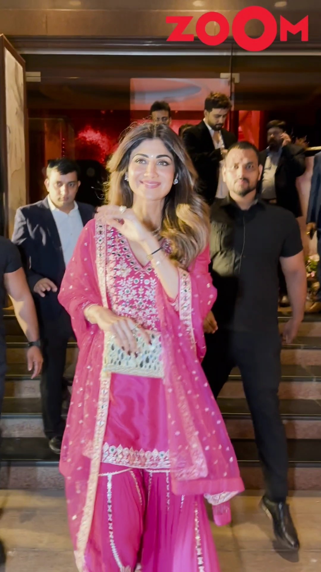 Shilpa Shetty STEALS the spotlight in PINK sharara at an. Engagement party ? #shilpashetty