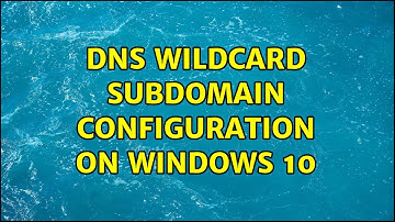 DNS wildcard subdomain configuration on Windows 10