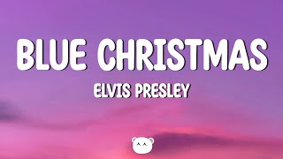 Elvis Presley - Blue Christmas (Lyrics)