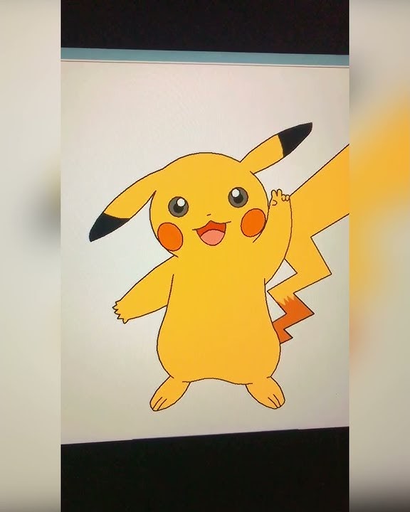 Make Pikachu Using Python turtle Graphic - YouTube image.