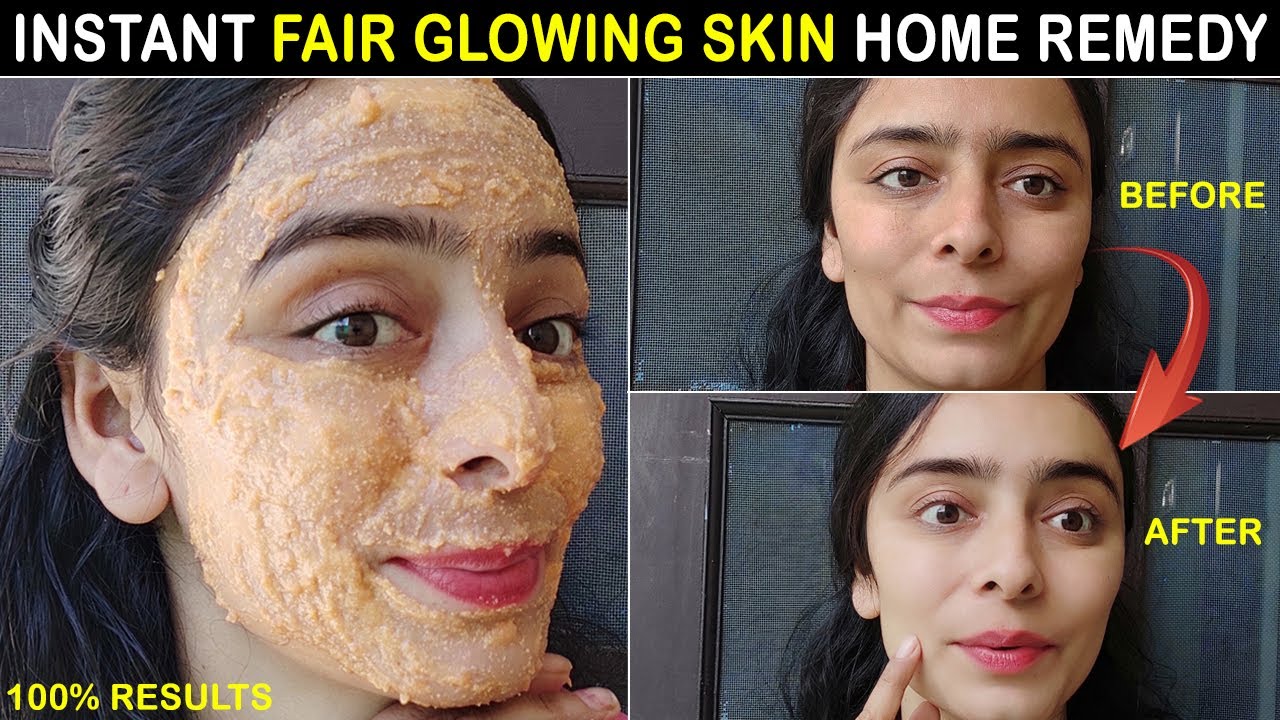 How to Get Clear Glowing Skin at Home | Face Pack For Glowing Skin ...