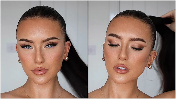 THE PERFECT DATE NIGHT MAKEUP! sultry cat eyes & bronzed, glowy skin ad | Hannah Rene