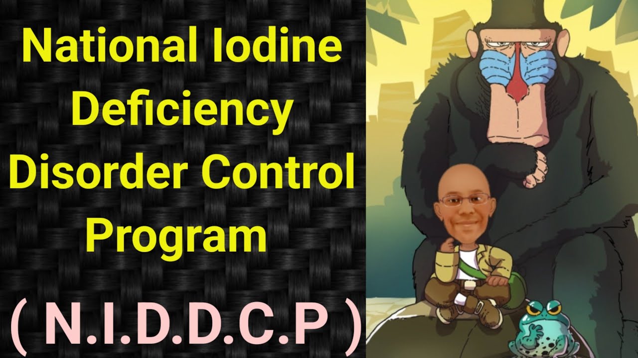 National Iodine Deficiency Disorder Control Program NIDDCP PSM