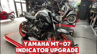 Yamaha MT-07 Motorcycle Strobe / Audi style Indicator upgrade.