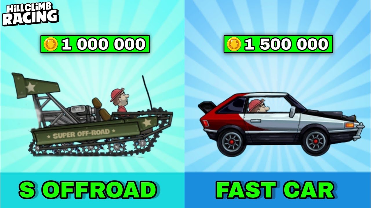 Hill Climb Racing : SUPER OFF-ROAD vs FAST CAR - YouTube
