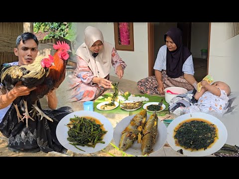 Jual Ayam, Masak Mumuluk Tumis Daun Pare, Nasi Hangat Ikan Bandeng Goreng