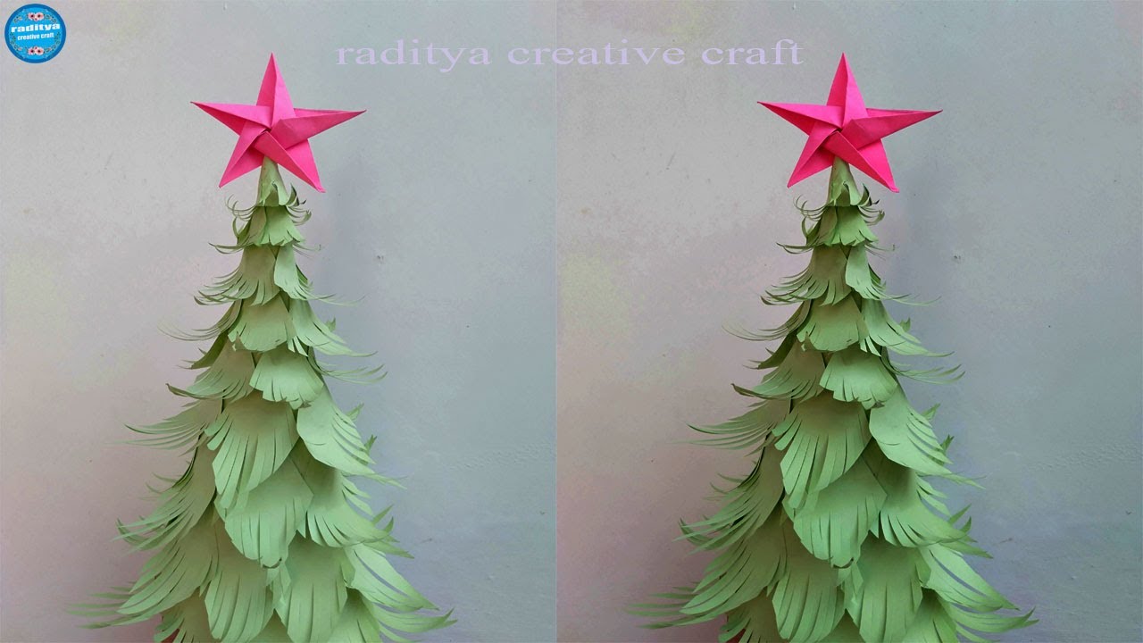 Ide Kreatif Membuat Pohon Natal Dari Kertas Hiasan Pohon Natal