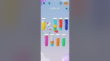 Water Color Sort  - Walkthrough Gameplay Level:21-30 Complate.. Eyewin Gaming