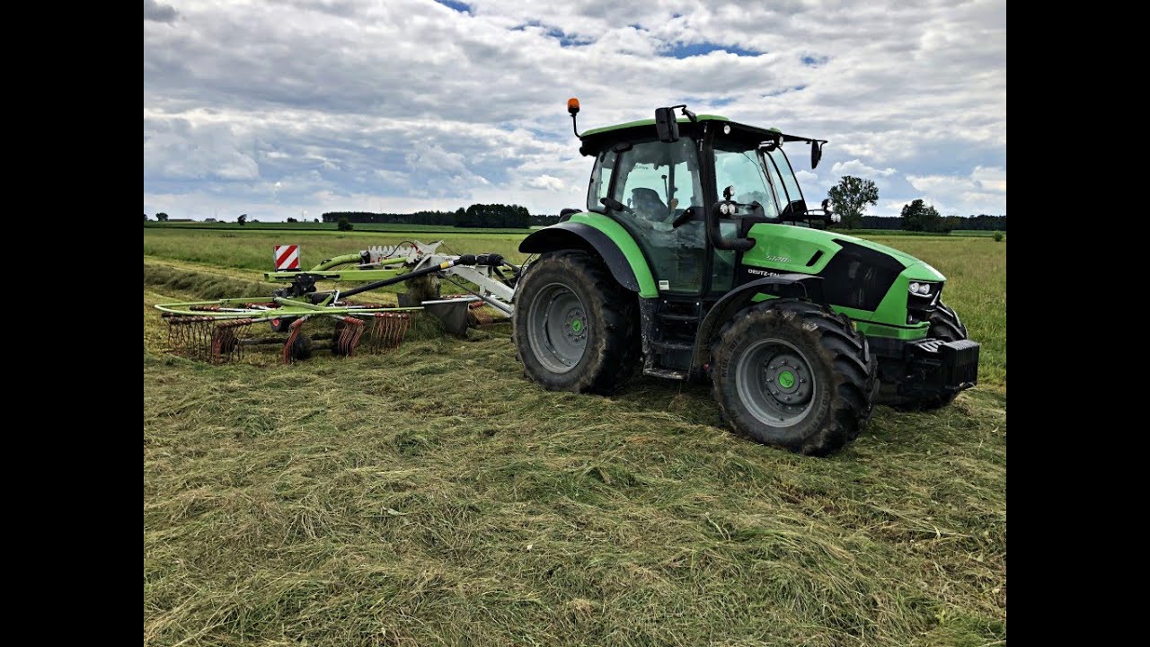 Zagrabianie trawy [Vlog #16] | Deutz 5120P + Claas Liner 2700