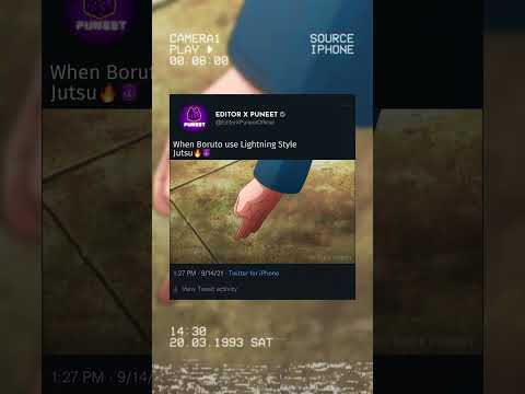 When Boruto Use Lightning Style Jutsu Shorts