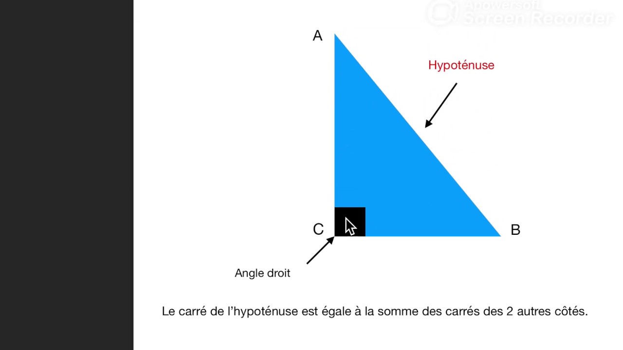 Théorème de PYTHAGORE - YouTube