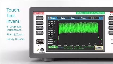 Keithley DMM6500 6.5 Digit Bench System Digital Multimeter Overview