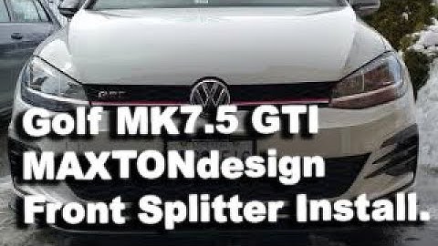 Golf MK7.5 GTI Maxton Design Splitter Install.