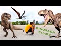 T-REX CHASE DINOSAUR. JURASSIC PARK