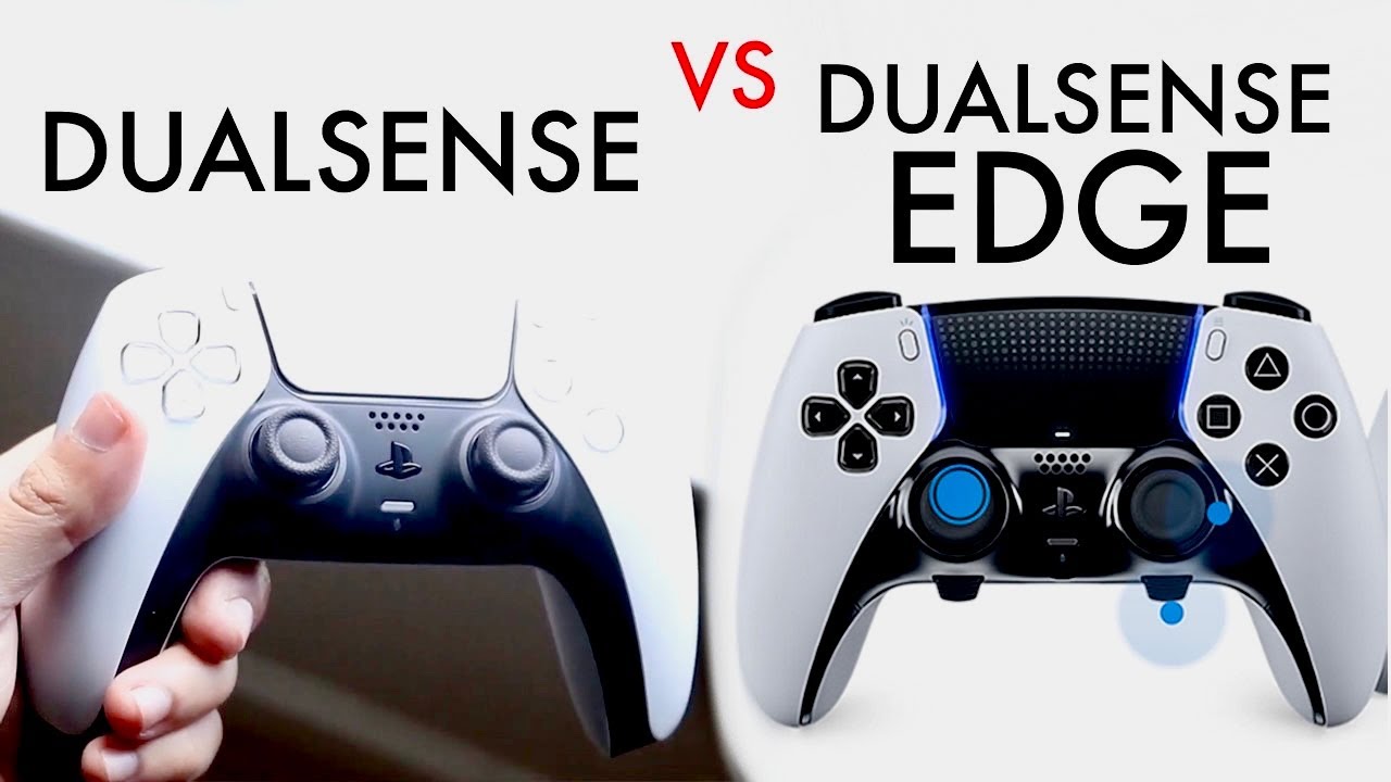 DualSense Edge vs Original DualSense PS5 Size and Look Comparison 