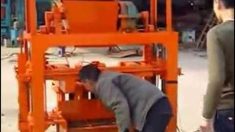 Small block machine/ manual concrete holllow block making machine/cement block forming machineQT40-1