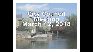 City Council Meeting Mar 12 2018