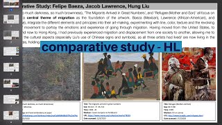 IB HL visual arts - comparative study (level 6 lol)