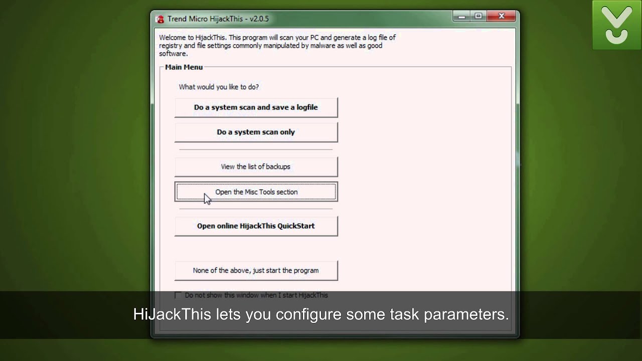 Trend Micro HiJackThis - Scan your Registry and hard drive for spyware - Download Video Previews