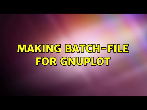 Ubuntu: Making batch-file for Gnuplot