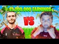 1V1 VS ROJO ($1.200.000 EARNINGS) | 1V1 VS PROPLAYERS #2