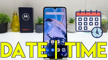 How to Change Date & Time in Motorola Moto E22 - Time Zone Settings