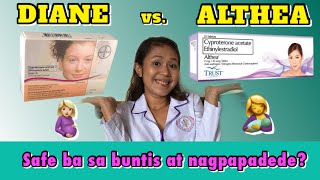 PILLS NA NAKAKAGANDA NG KUTIS: Diane vs. Althea | Althea Pills How to use | Diane Pills How to use