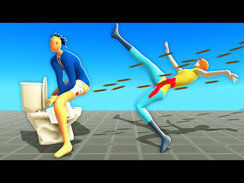FIGHTING Ragdoll Humans With POOP Job Battle Simulator