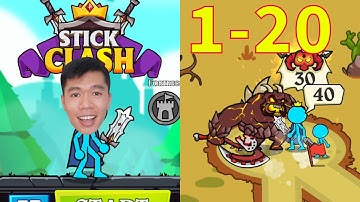 Stick Clash #1 | Chiến Binh Người Que Đi Giải Cứu Công Chúa | Nhân BiBi
