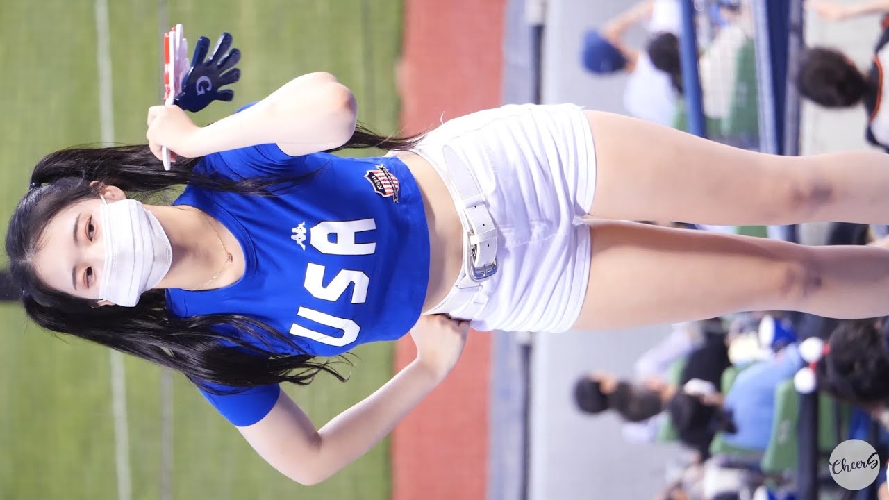 [4K] USA귀요미 우신희 치어리더 직캠 Woo Sinhee Cheerleader fancam 롯데자이언츠 220702