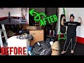 WATCH ME TURN MY MESSY GARAGE INTO A GYM