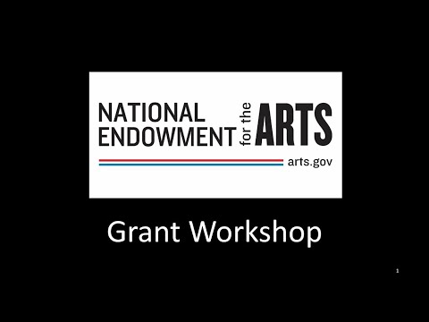 National Endowment for the Arts Grant Workshop