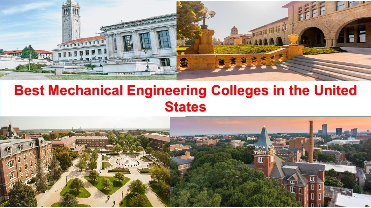 BEST MECHANICAL ENGINEERING COLLEGES IN THE UNITED STATES YouTube BEST MECHANICAL ENGINEERING COLLEGES IN THE UNITED STATES YouTube