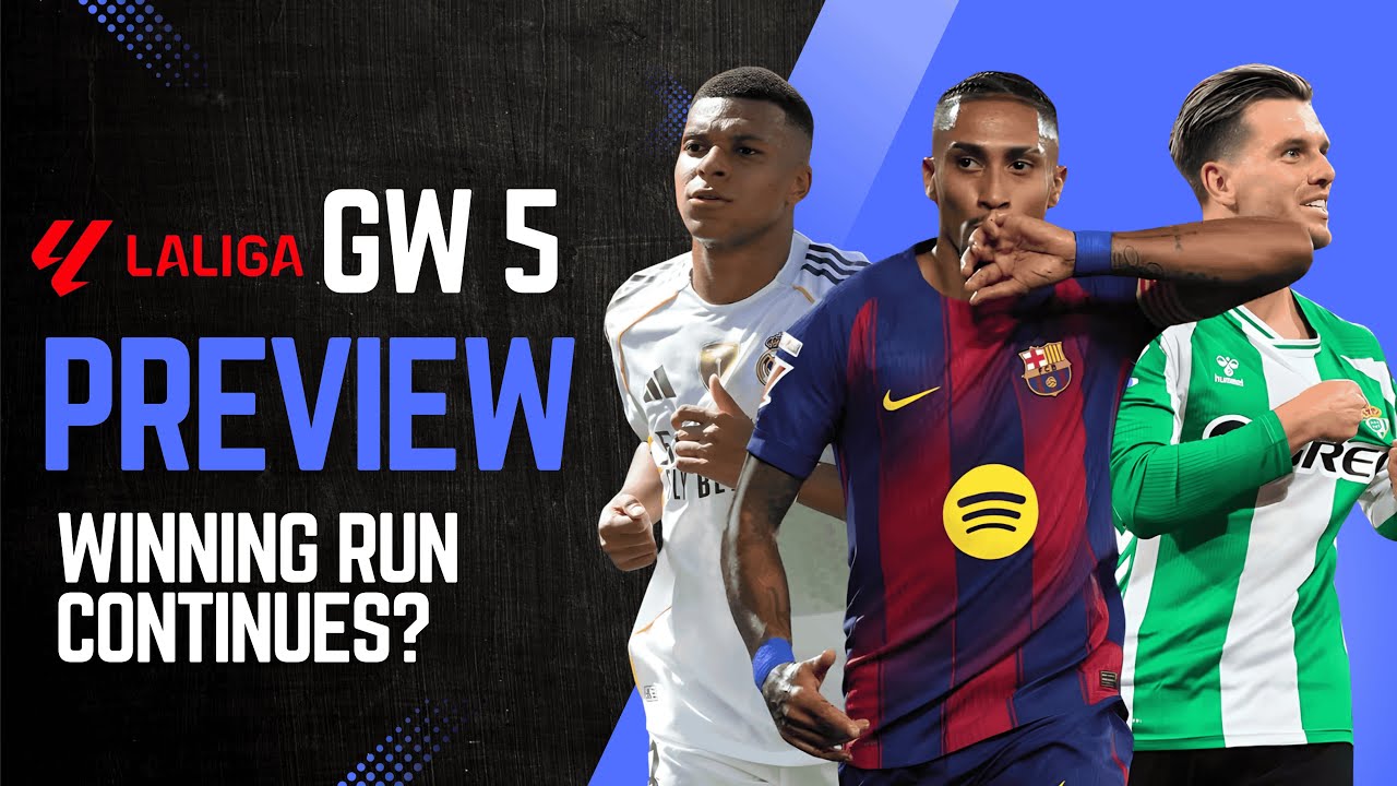 La Liga Matchday 5 Preview | Real Madrid v Espanyol, Barca v Getafe & Title Race Shocker! 