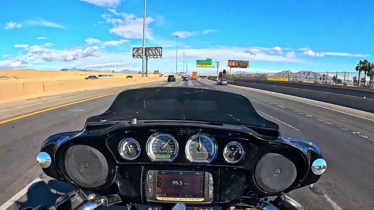 Windy AF. Las Vegas freeway! 