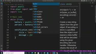battery notifier using python | battery notification using python | python project 🔋 screenshot 5