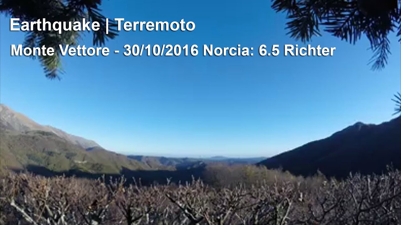 Terremoto Italia centrale | 30/10/2016 - Magnitudo 6.5 Richter | Italy Earthquake