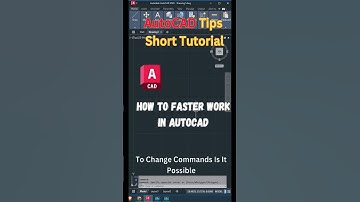 How to Create New Commands for Faster Work in AutoCAD #tutorial #new #shorts