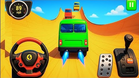Crazy Bus Mega Ramp Impossible Racing - Bus Stunts Impossible Tracks - Android Gameplay 2025  P- 03