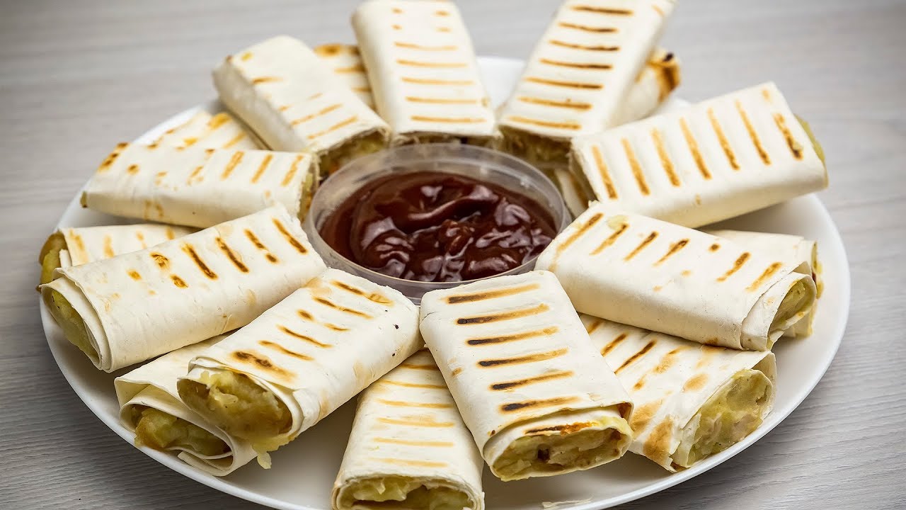 ⁣Потрясающая закуска из лаваша. Простой и вкусный рецепт