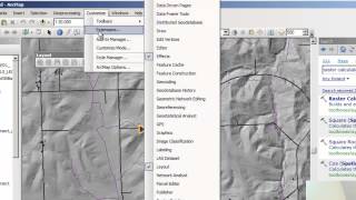 Checking the Spatial Analyst Extension in ArcGIS