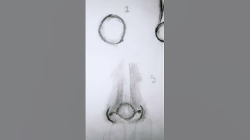 #how to #draw #Nose #step by step #easy and #simple #drawing  #sketch #pencil #portrait #shorts