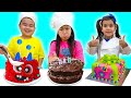 Bake A Birthday Cake Pretend Play with Jannie &amp; Baby Rainbow!