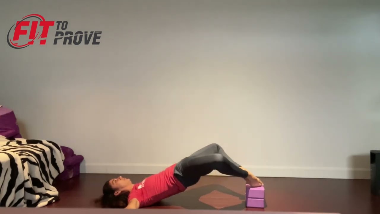 Elevated Glutes Bridge in butterfly position 
