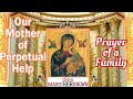 Prayer of a family to our mother of perpetual help
