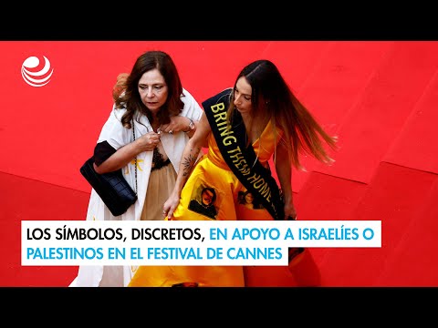 Los símbolos, discretos, en apoyo a israelíes o palestinos en el Festival de Cannes