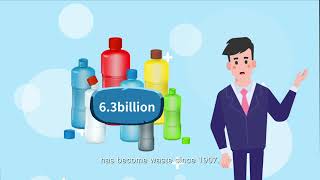plastic pollution motion graphic